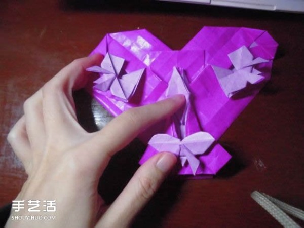 Die Lianhua Love Origami Illustration of Creative Love Origami Step by Step