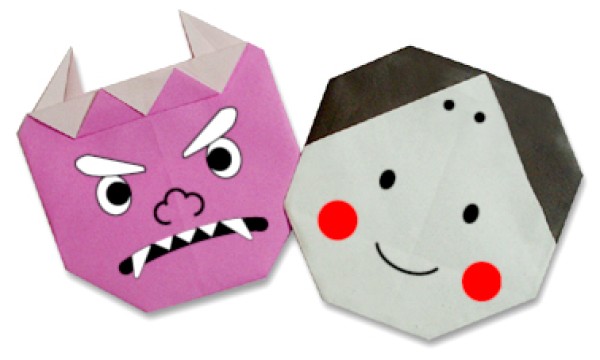 How to make origami for an evil ghost and a little girl