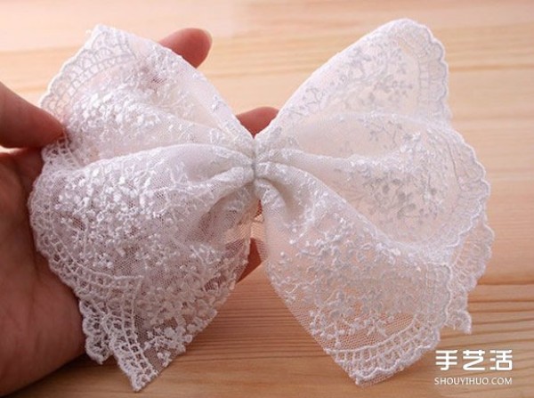 Versatile Lace Bow Hairpin Handmade DIY Illustrated Tutorial