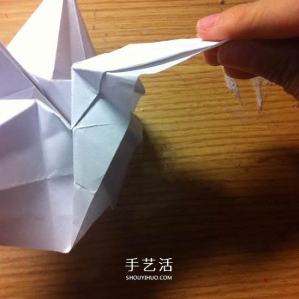 How to fold a thousand paper crane storage box into origami into a thousand paper crane storage box