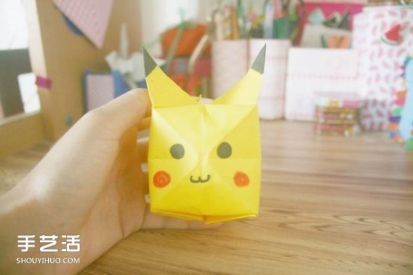 How to fold Pikachu, step by step origami Pikachu