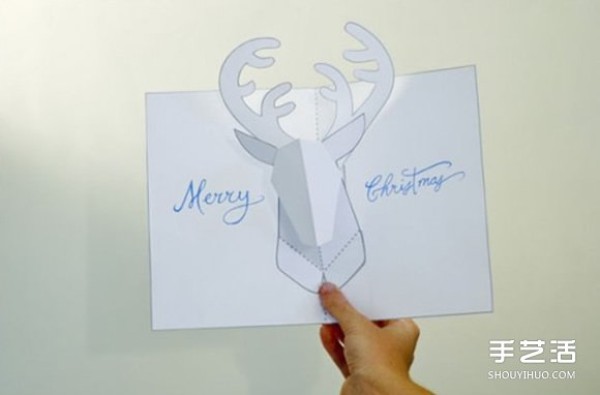 DIY Tutorial on Making 3D Christmas Cards on 3D Reindeer Christmas Cards