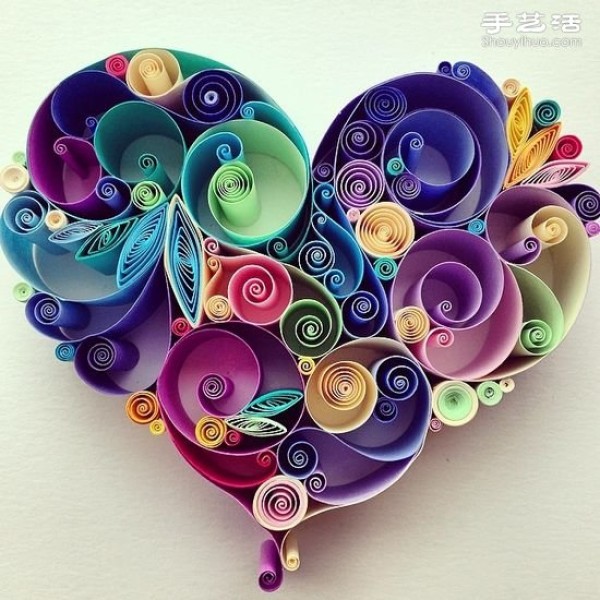 Super beautiful paper quilling painting, aesthetic paper quilling art