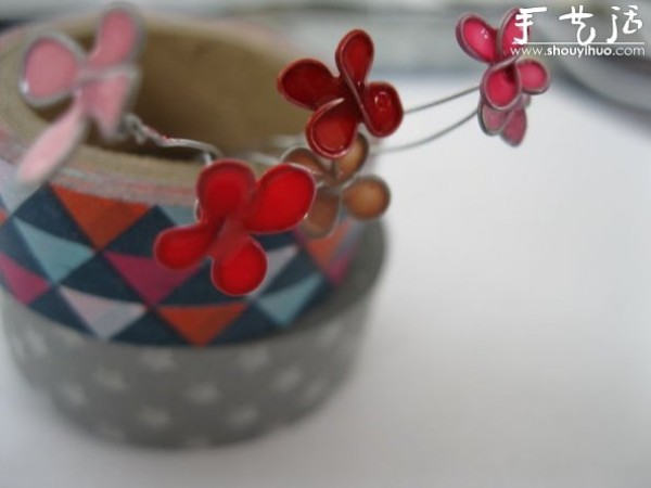 Tutorial of DIY small flower ring with wire