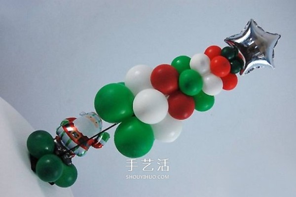 How to make a Christmas tree with balloons and make a homemade Christmas tree with balloons