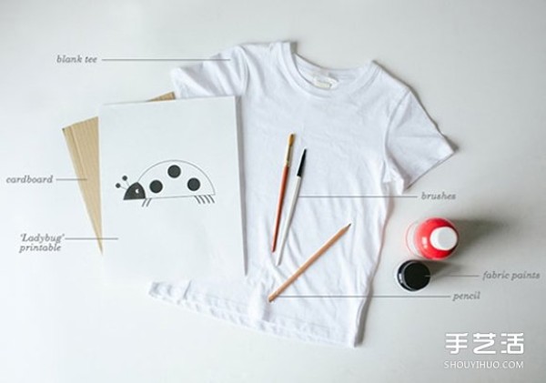 Moms hand-painted T-shirt DIY, a loving gift for her lovely son