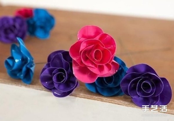 How to make tape roses, colorful tape roses