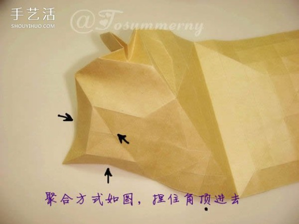 The cute version of Sun Wukongs folding method illustrates the steps for origami Sun Dasheng