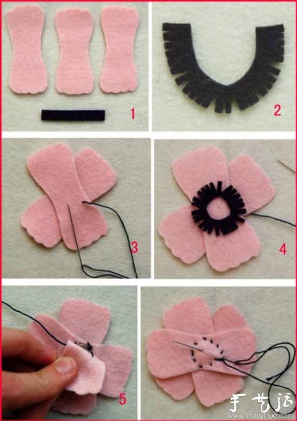 DIY decorative small flower ornaments handmade