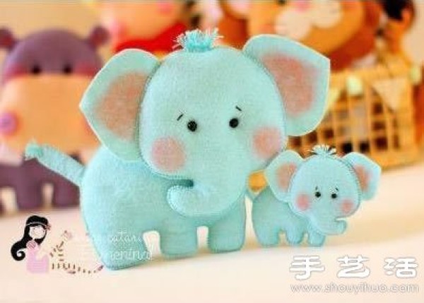 Super cute fabric toys made of non-woven fabrics