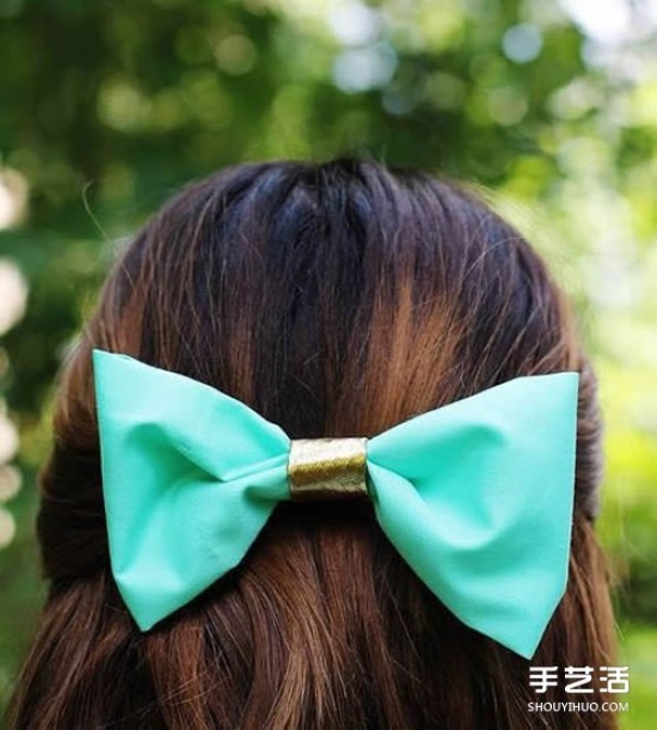 How to make bowknot hairpins with DIY bow tie hairpins and illustrations