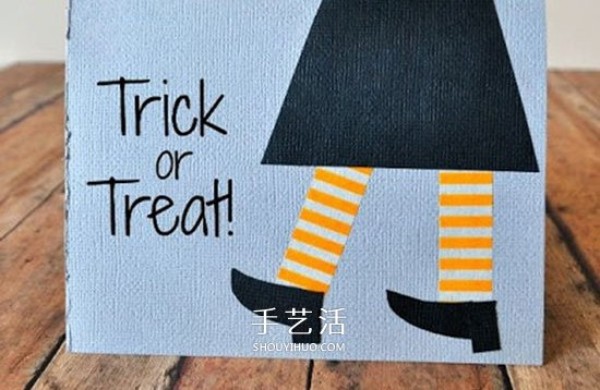 How to make homemade Halloween cards, how to make simple little scary greeting cards