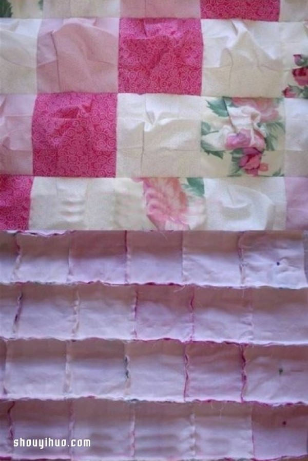 Use rag scraps to make a very protective crib and storage basket