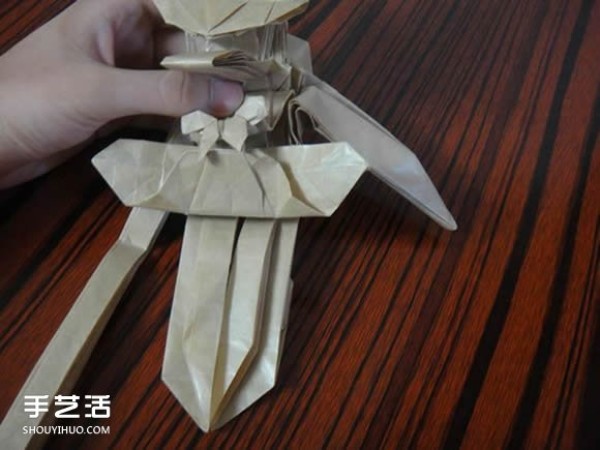 Shagugan no Shana origami illustration anime character Shana origami tutorial