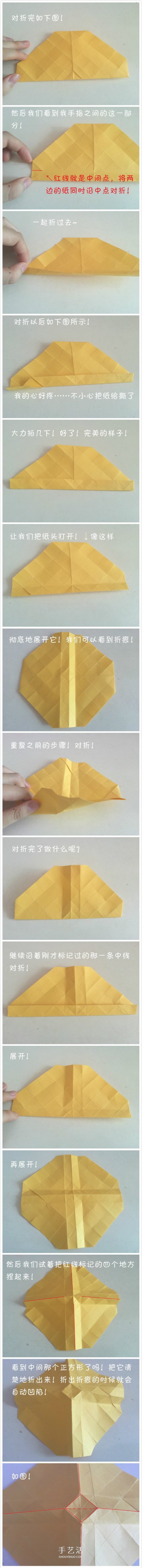 How to fold a Kawasaki rose with illustrations and detailed Kawasaki rose origami process