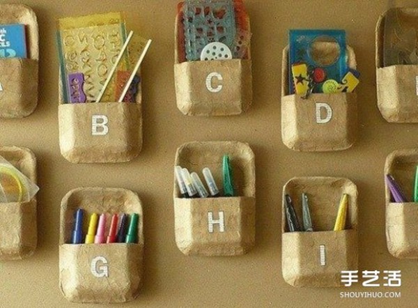 Disposable plastic lunch boxes, handmade and useful storage box storage wall