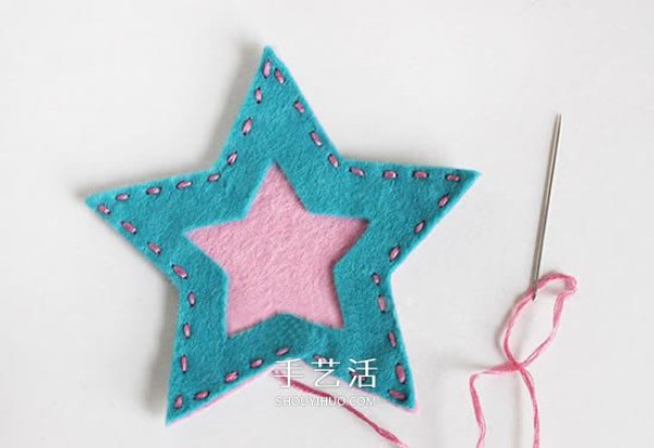 How to make a beautiful magic wand with illustrations of fabric five-pointed star magic wand DIY