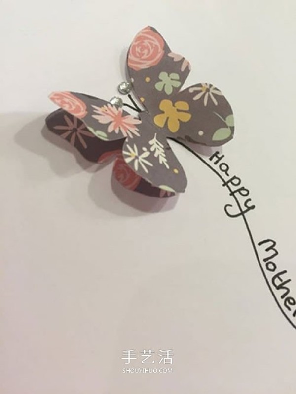 Homemade Mothers Day Butterfly Greeting Card, Super Simple Mothers Day Card Making