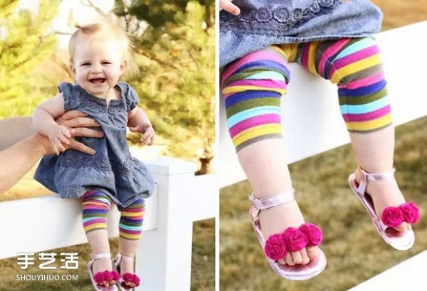 Renovate unwanted old bags to DIY to make beautiful baby shoes