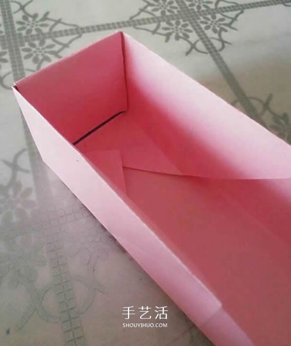 Valentines Day gift box origami illustration, how to fold a beautiful Korean rose gift box