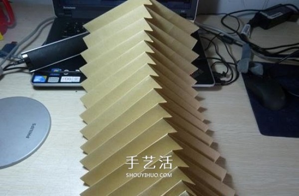 Creative paper lampshade origami method and beautiful lampshade folding diagram and diagram