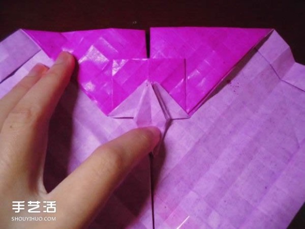 Die Lianhua Love Origami Illustration of Creative Love Origami Step by Step