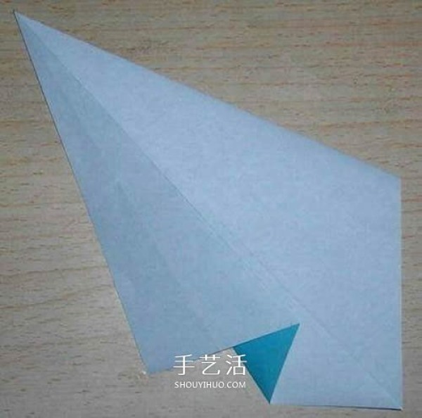 Simple swan origami method, hand-made origami beautiful swan illustration