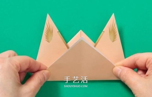 How to Origami Rabbit Hand Puppet Simple Illustration of Folding Rabbit Hand Puppet