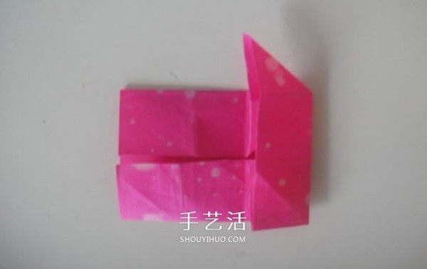 Kindergartens tutorial on how to fold a small house, the simplest way to fold a small house