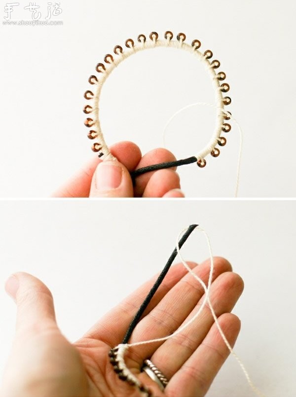 Knitting tutorial for simple and fresh bracelets