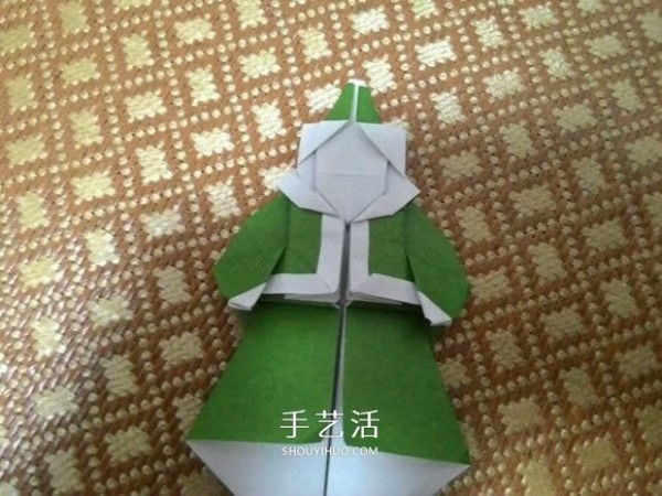 Santa Claus Origami Steps Illustration Paper OrigamiHow to fold Santa