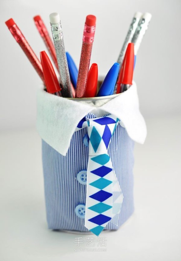 Fathers Day gift for dad! How to make your own creative pen holder