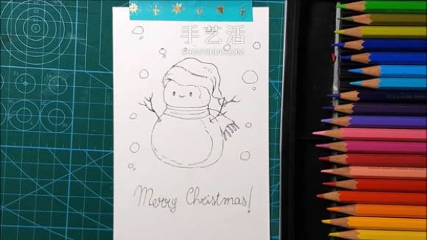 4 simple and cute ways to make hand-painted Christmas cards