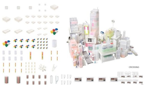 10,000 MUJI products DIY to create a Tokyo city model