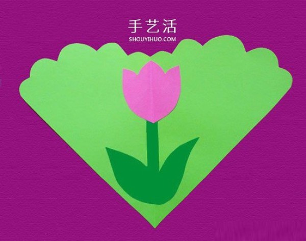 Beautiful tulips for mom! Mothers Day Tulip Love Card DIY