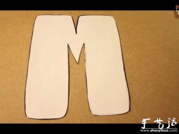 Tutorial of handmade DIY letter decorative painting