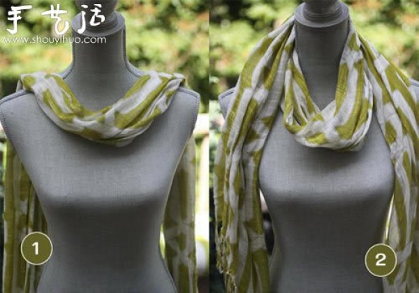 How to tie a scarf teaches you how to tie a scarf