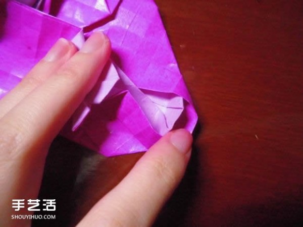 Die Lianhua Love Origami Illustration of Creative Love Origami Step by Step