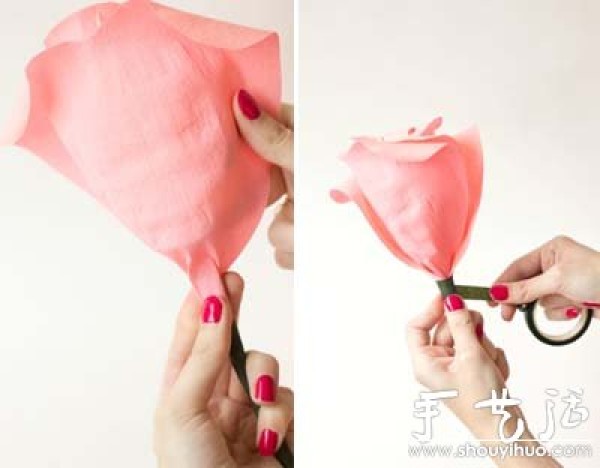 Tutorial on making ultra-realistic roses by cutting paper