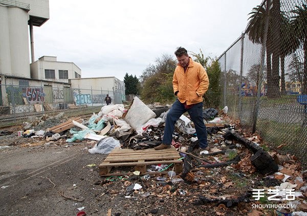 DIY renovation of domestic waste to create a high-end villa in the eyes of homeless people