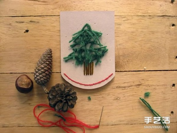 DIY method for handmade Christmas wall hangings and handmade Christmas wall hangings