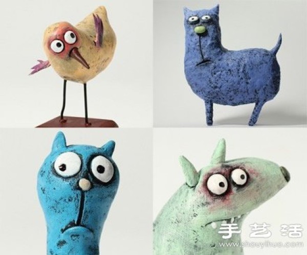 Funny animals made by DIY polymer clay/clay