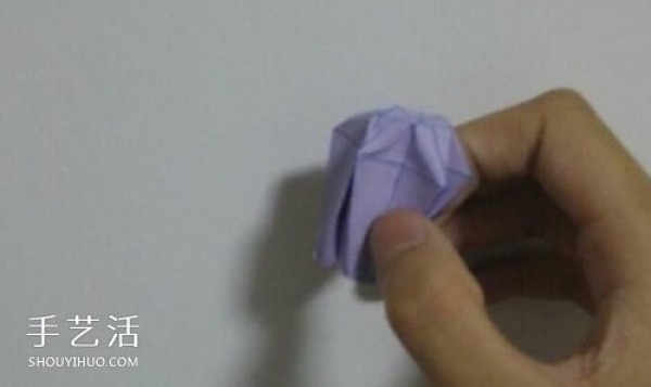 A star origami illustration that is difficult to fold a complex three-dimensional five-pointed star