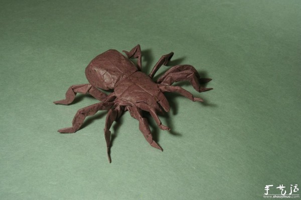 Appreciation of realistic hand-made animal origami works