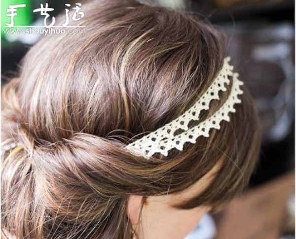 How to make headbands with lace ribbons