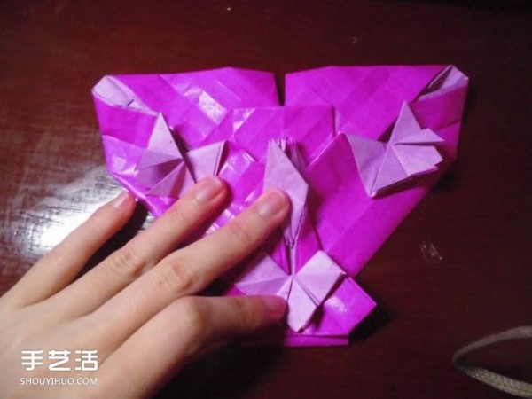 Die Lianhua Love Origami Illustration of Creative Love Origami Step by Step