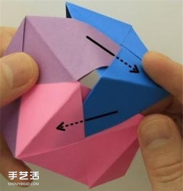 How to make Dragon Boat Festival paper rice dumplings, step-by-step picture of hand-made origami rice dumplings