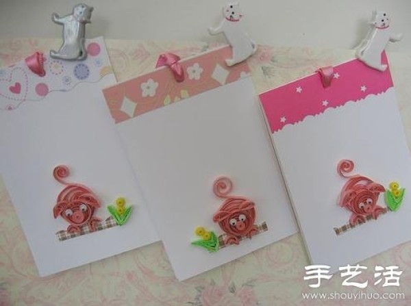 Simple and cute handmade paper quilling works