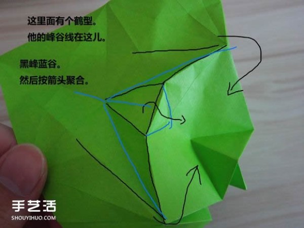 Complex Origami Elephant Steps Illustration Provides CP Pictures and Real Shot Tutorials