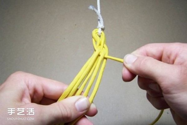 How to weave a six-strand rope bracelet, how to weave a six-strand rope bracelet